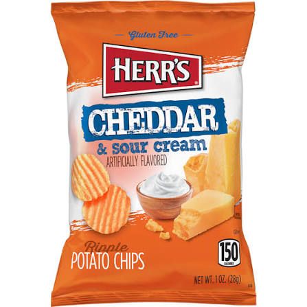 Cheddar &amp; Sour Cream Ripple chips