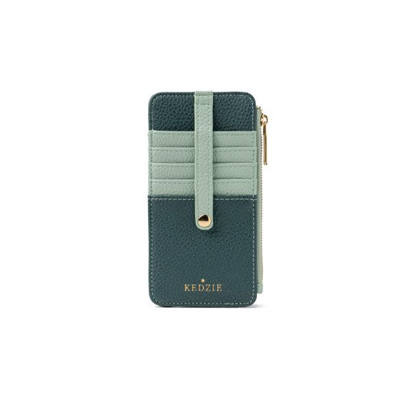 Kedzie Essentials Only Zippered Wallet, Color: Teal