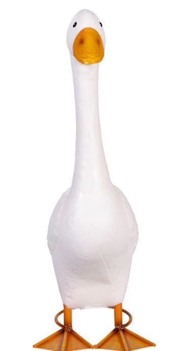 Giddy the Porch Goose Statue, Metal, 21"H