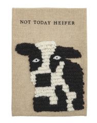 Embroidered Farm Cow Towel