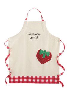 Strawberry Pocket Apron by Mud Pie