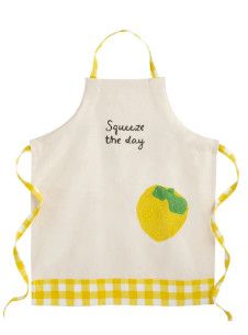 Lemon Pocket Apron by Mud Pie