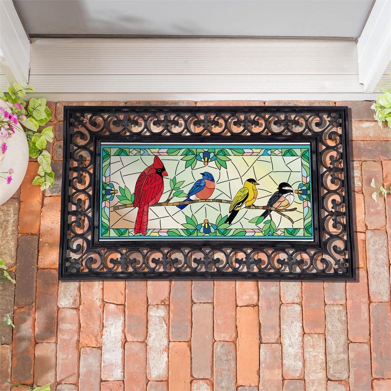 Stained Glass Songbirds Sassafras Switch Mat
