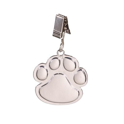 Metal Paw Print Flag Clips