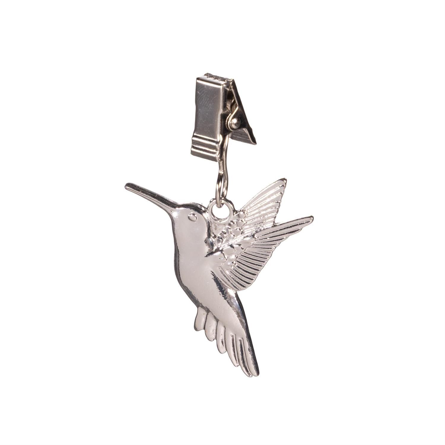 Metal Hummingbird Flag Clips