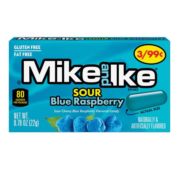 Mike and Ike Sour Blue Raspberry
