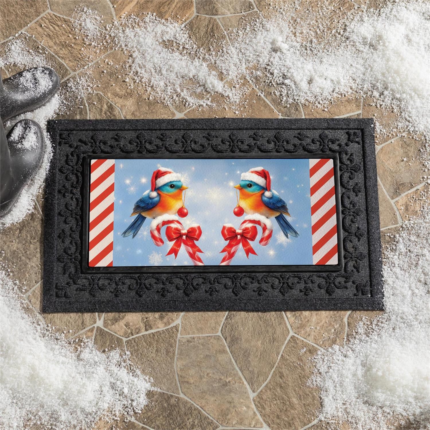 Candy Cane Bird Sassafras Switch Mat