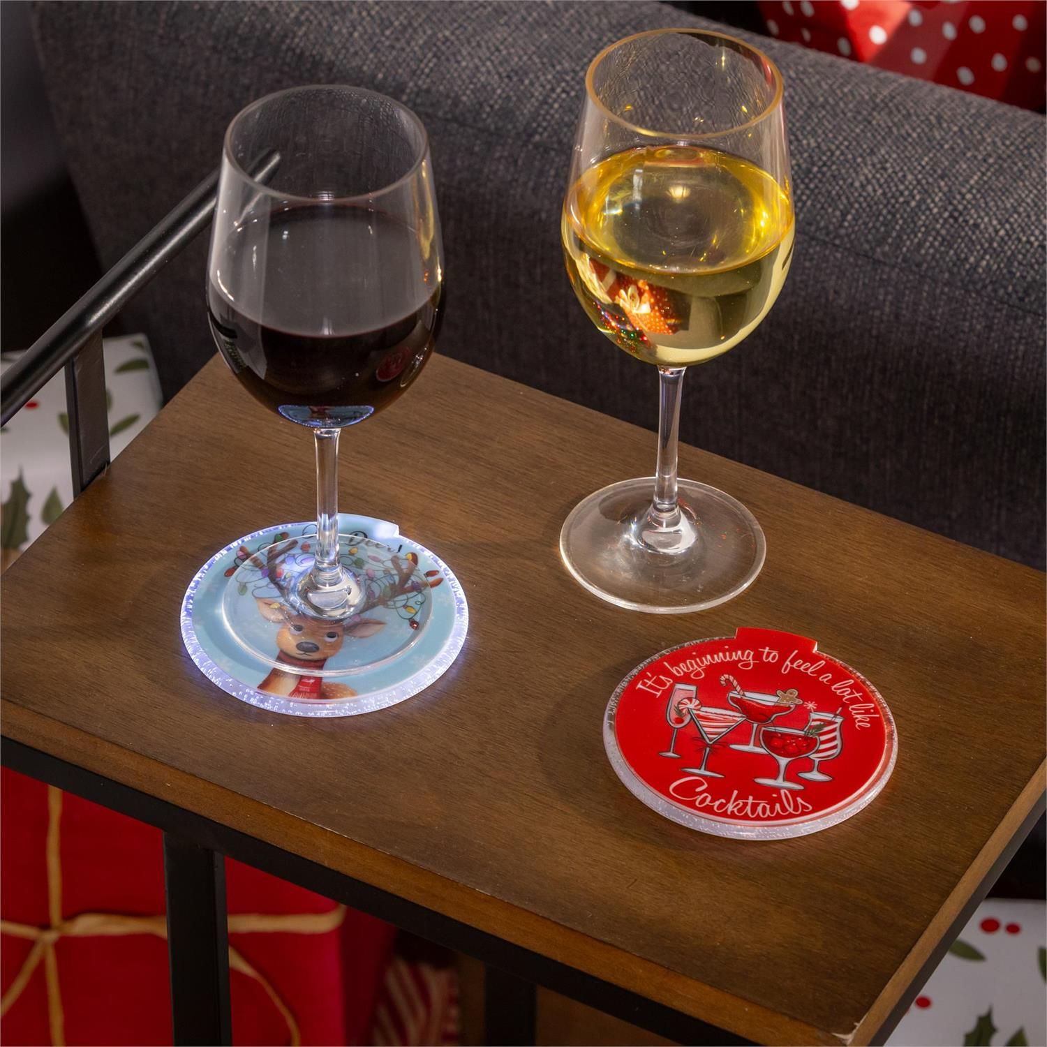 Just For Laughs Coasters LED PVC, Sugar &amp; Stripes