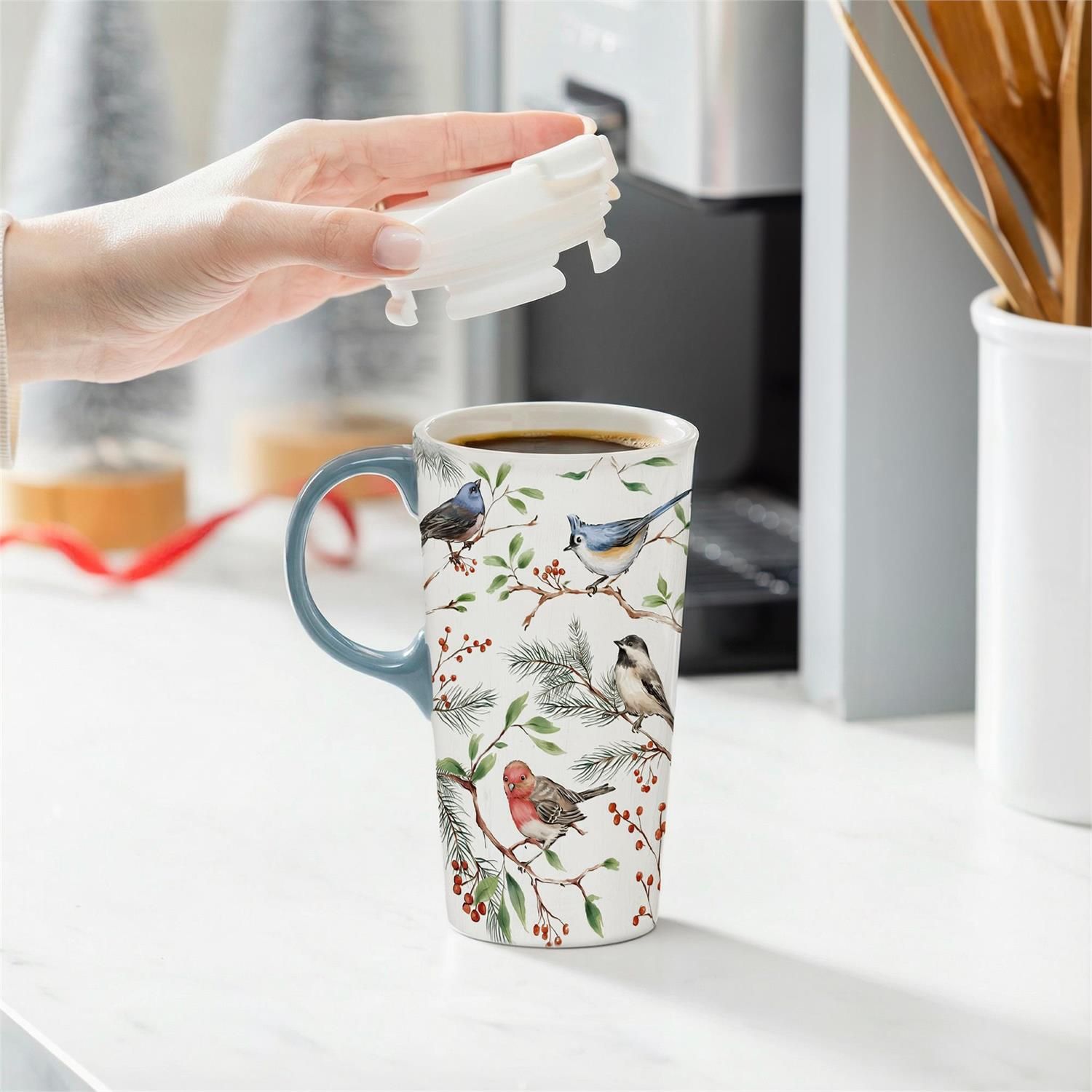 Snowbirds Travel Cup Ceramic Perfect Cup, 17oz