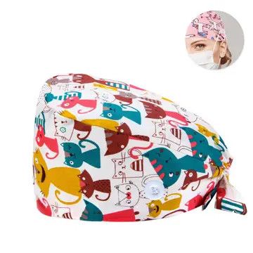 SURGICAL CAP DOCTOR CAP COTTON PRINTED CAP