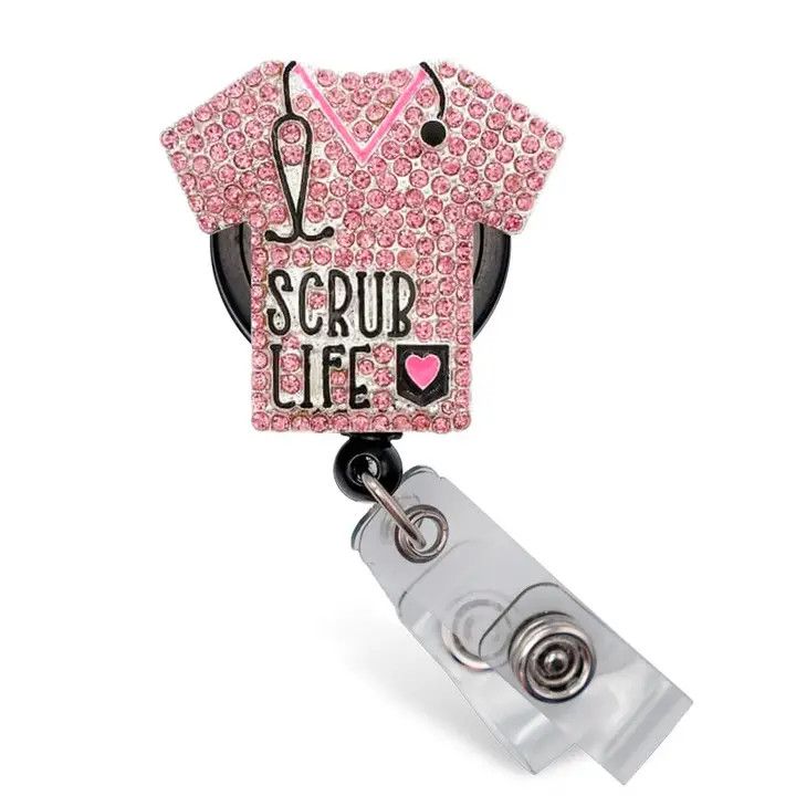 Scrub Life Sparkle And Shine Badge Reel