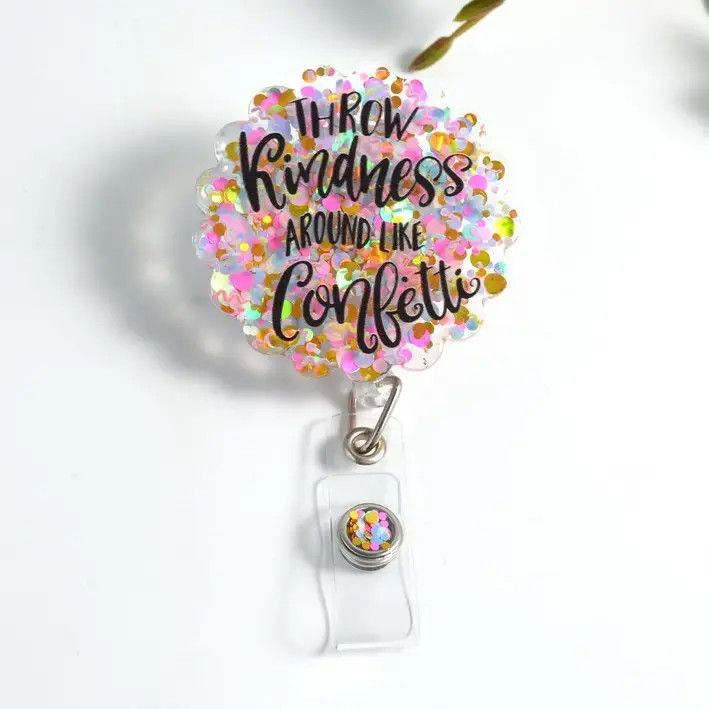 Glitterific Badge Reels Confetti