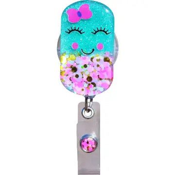 Glitterific Badge Reel Happy Pill