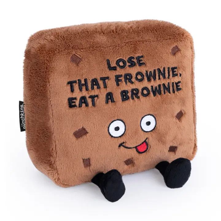 "Lose That Frownie" Plush Brownie