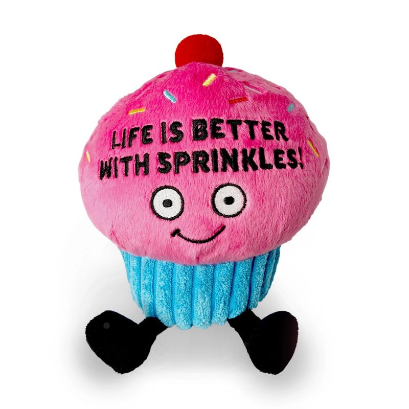 Life Is Better With Sprinkles Cupcake Plushie