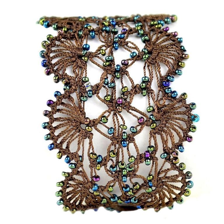 "Ihlara" silk Hand-crocheted  Bracelet