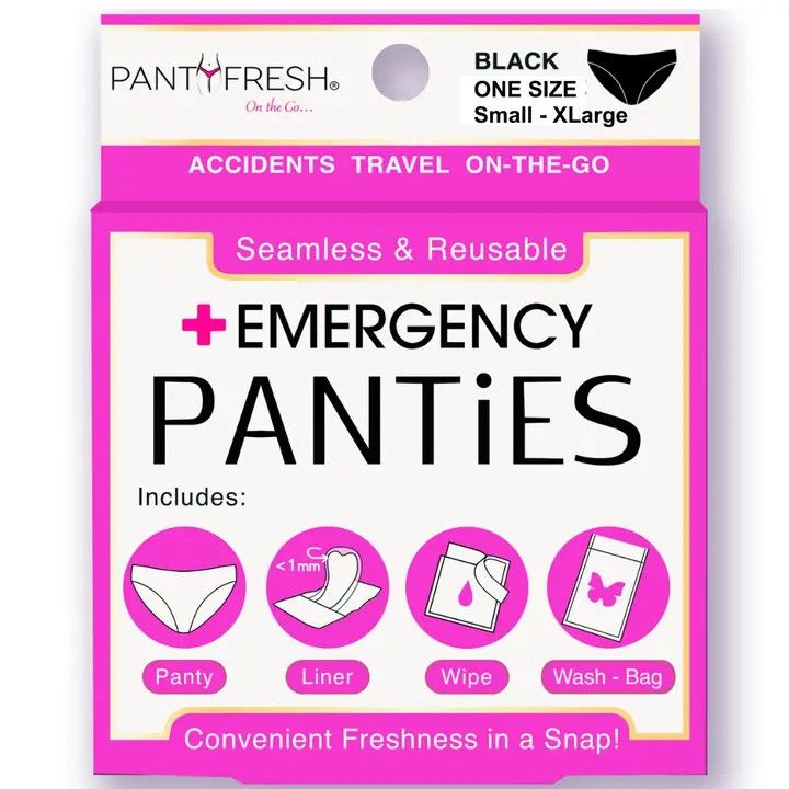 Women's Spare Underwear Kit - Panties, Wipe, Liner and More