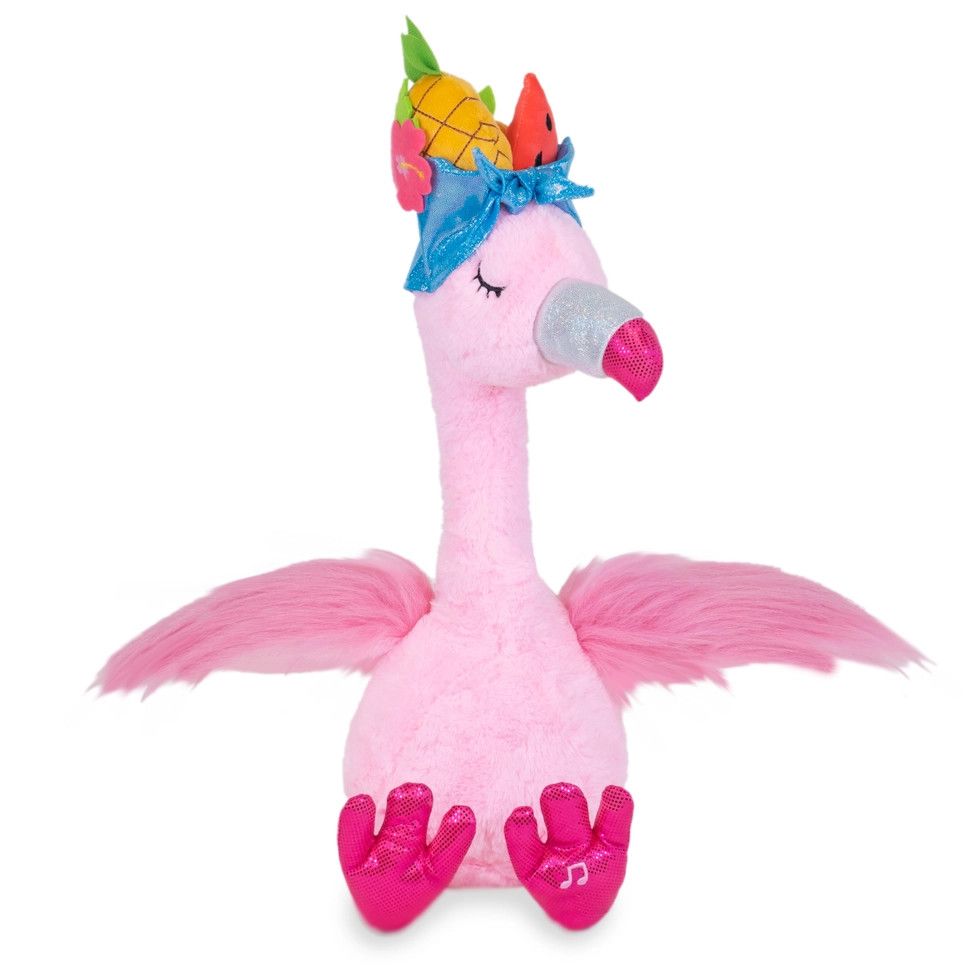 Paradise Penny (Cute Animated Party Pink Flamingo Plush)