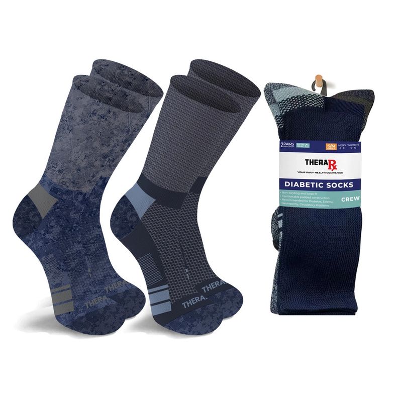 Non-Binding Loose Fit Diabetic Crew Socks