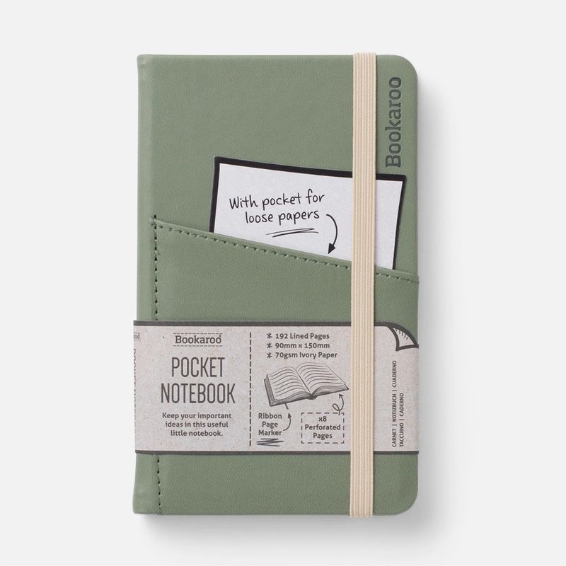 Bookaroo A6 Pocket Notebook/Fern