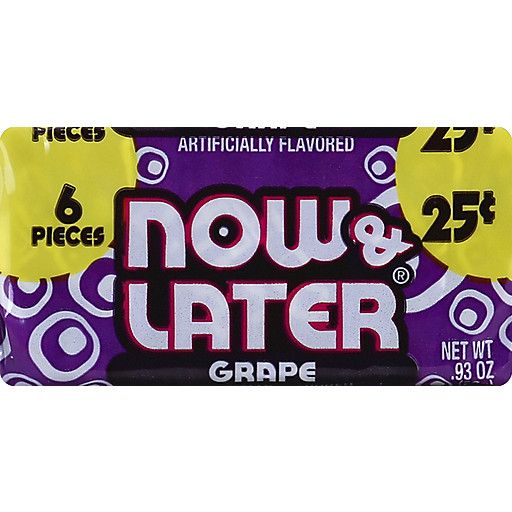 Now &amp; Later Original Taffy Chews, Grape