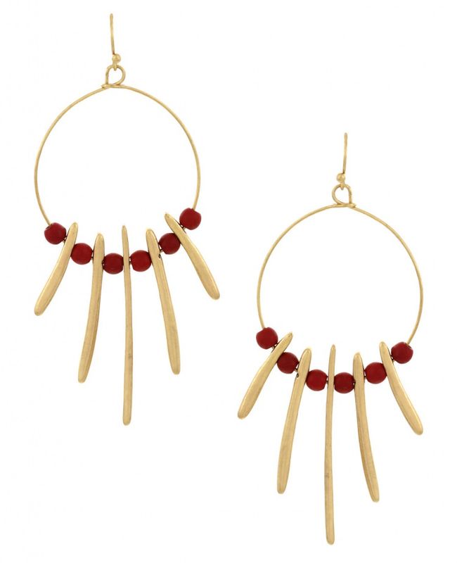 ACRYLIC METAL DANGLE EARRING SET