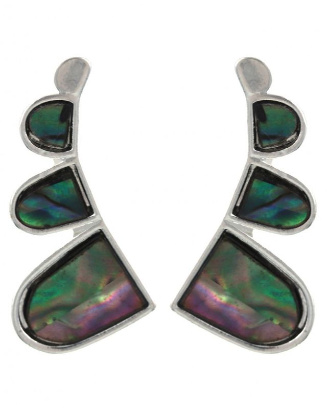 ABALONE SHELL DANGLE EARRING SET
