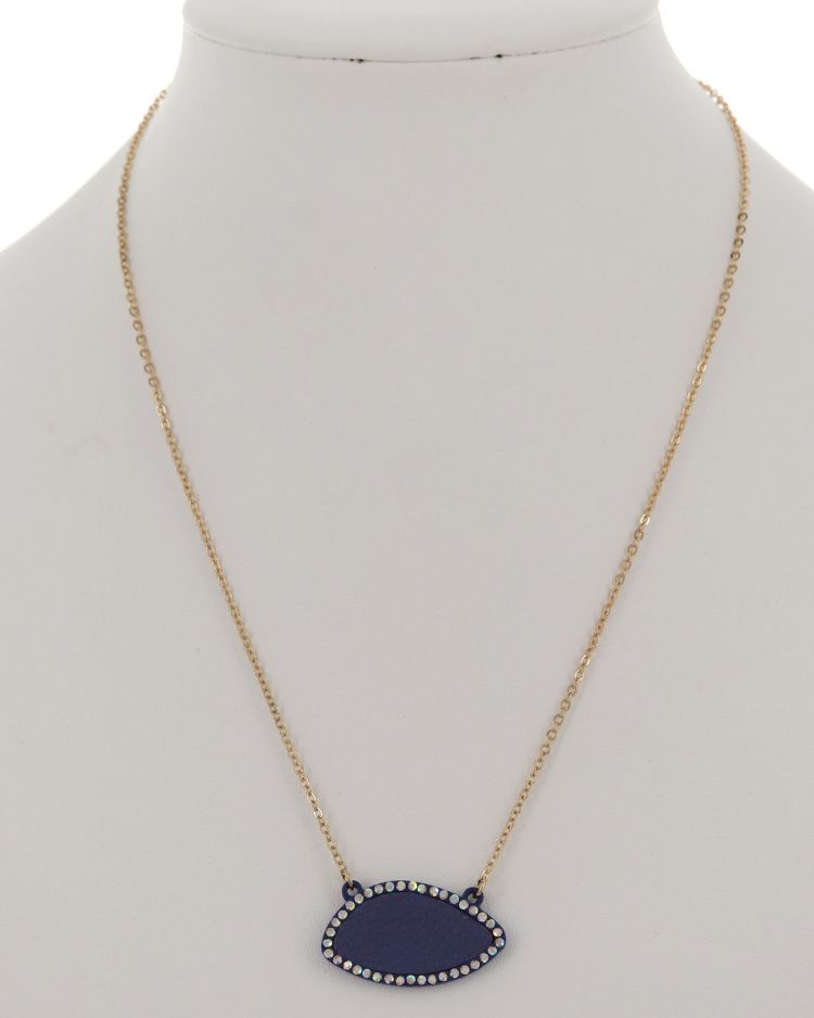 FAUX LEATHER NECKLACE