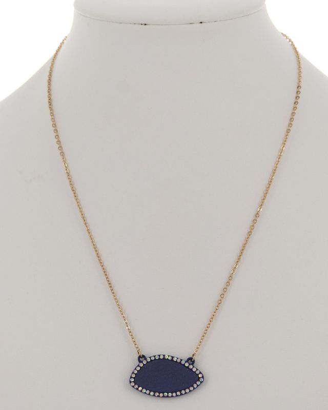 FAUX LEATHER NECKLACE