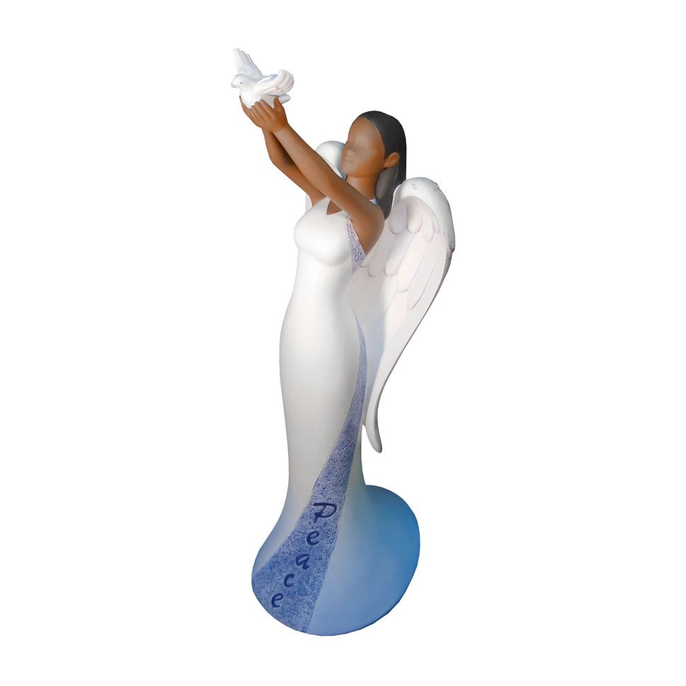 African American Angel: Peace, 13.25"H