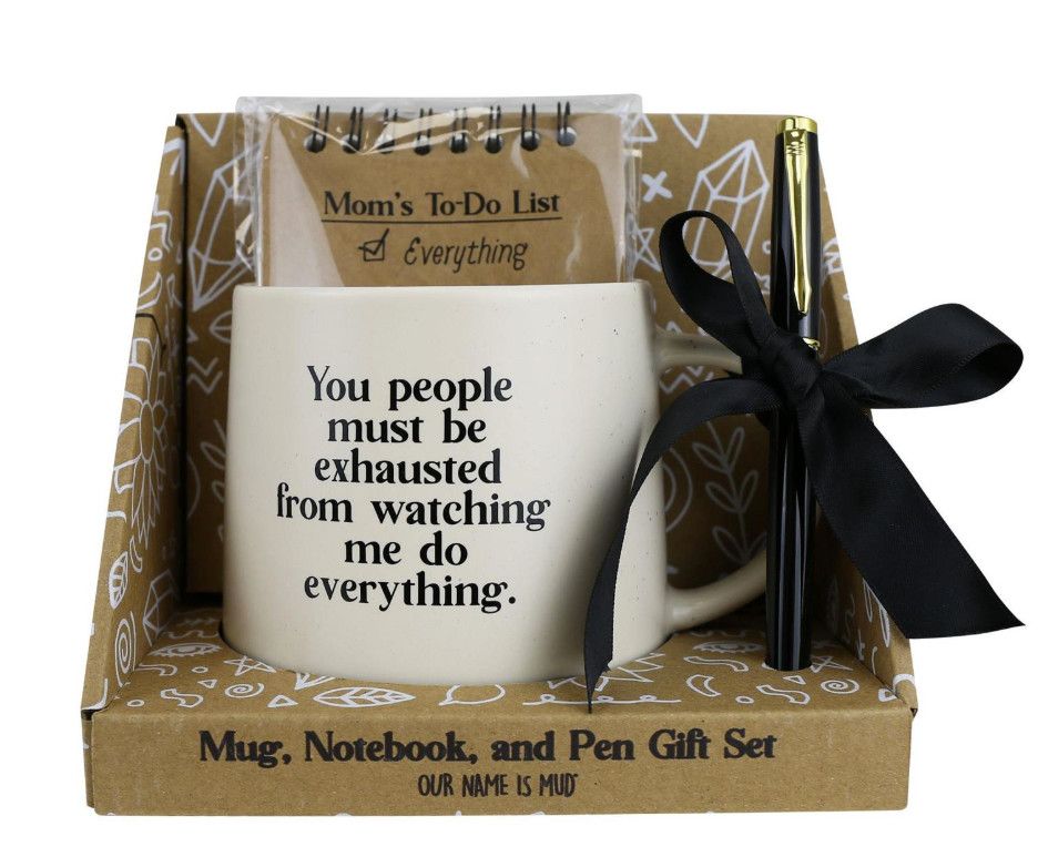 Mom To Do Mug Notepad Pen Set