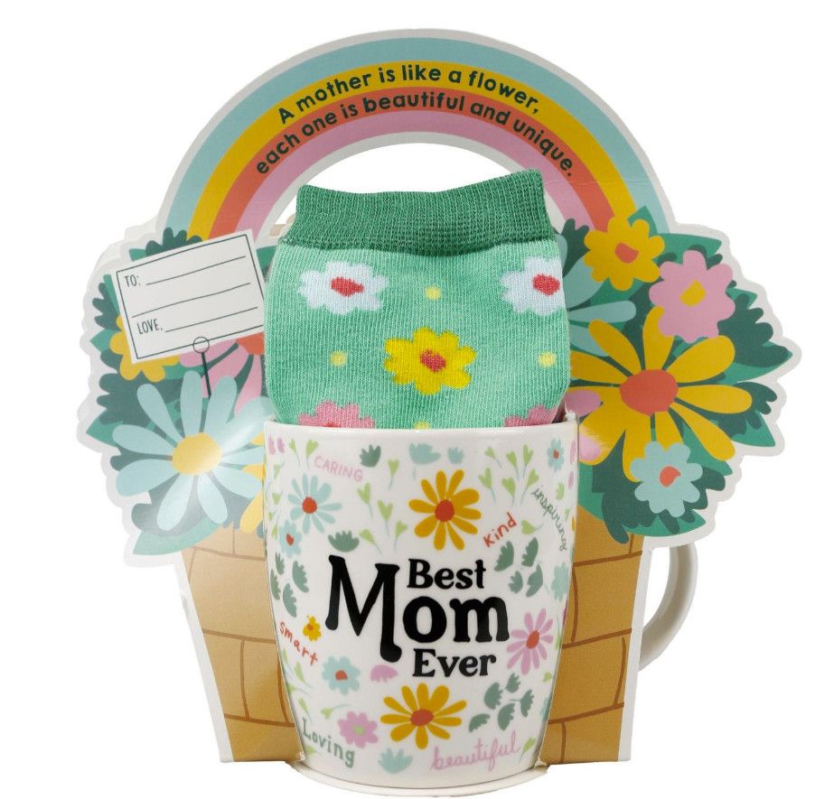 Best Mom Mug Sock Card Set