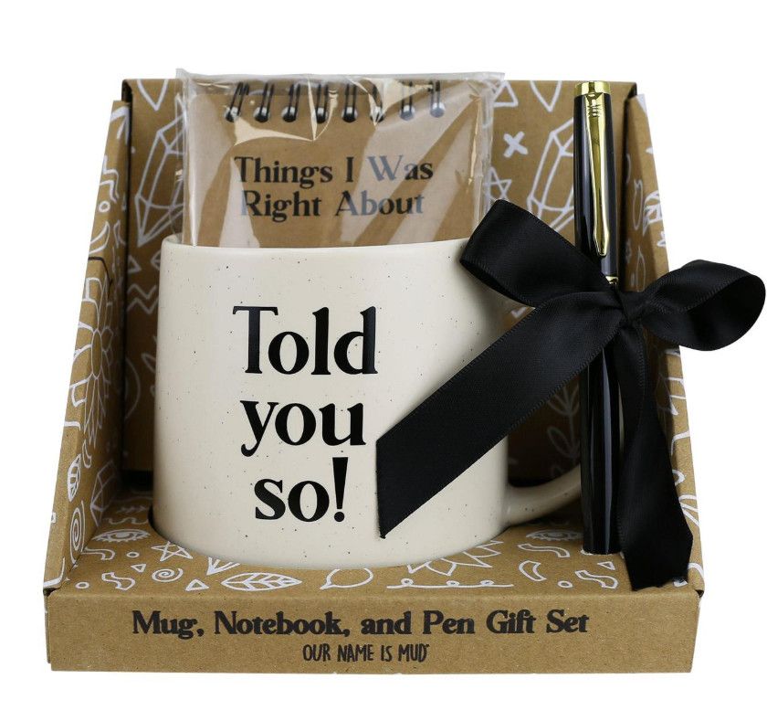 Told You So Mug Notepad Set