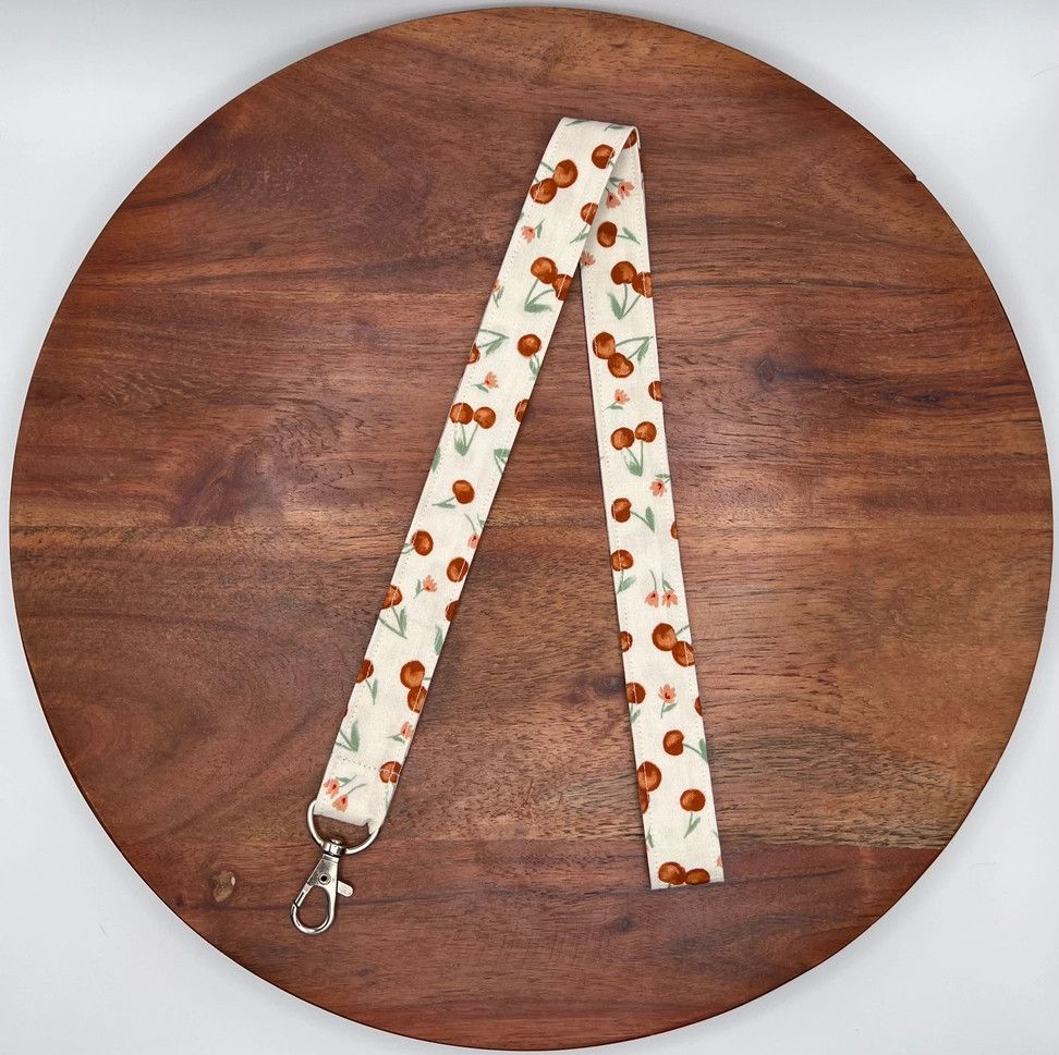 Cream Cherry Lanyards