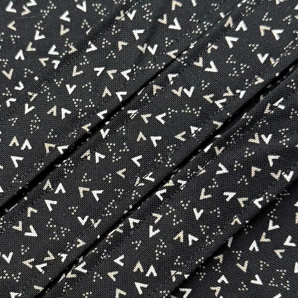 Black, Tan and White Triangles Wristlet/Lanyard