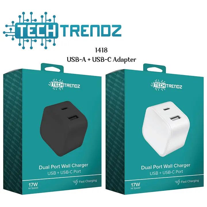 DUAL USB WALL ADAPTER/Black