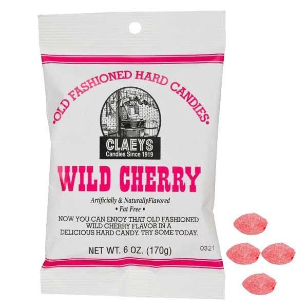 Claeys Wild Cherry Old Fashion Hard Candies