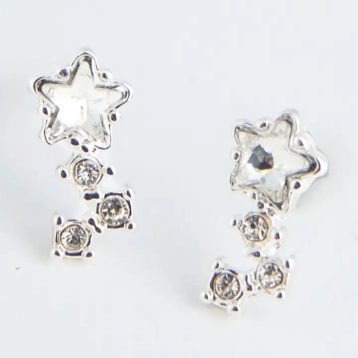 Crystal Star Drop Ear Sense Earrings