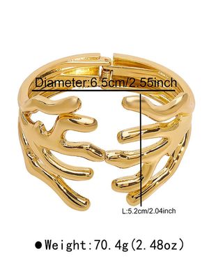 Geometric Ringent Bracelet Accessories GOLD / One_size