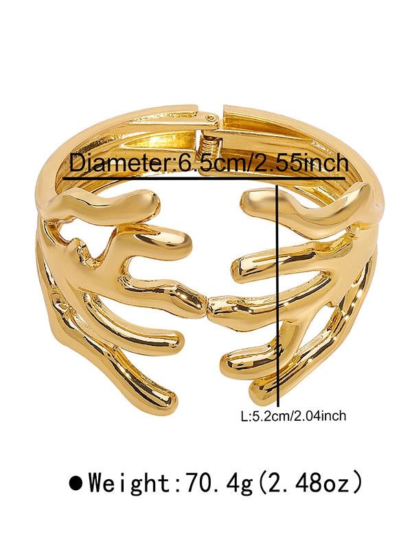 Geometric Ringent Bracelet Accessories GOLD / One_size
