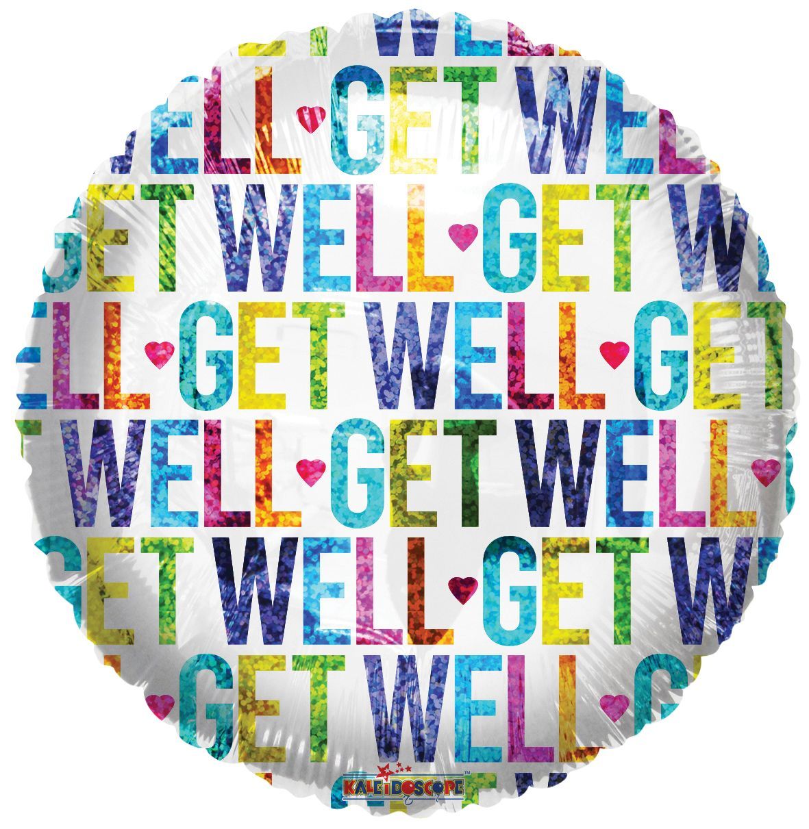 Get Well Colorful Foil Balloon