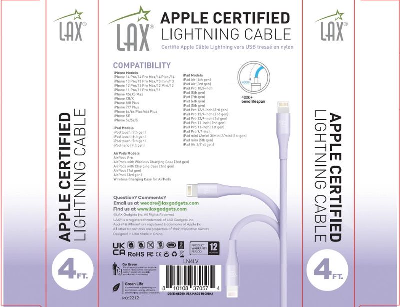 Rapid Charging Cables For iPhone/iPad 4ft/10ft