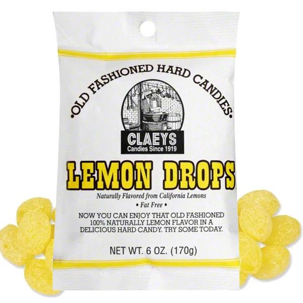 Claeys Sanded Lemon Hard Candies