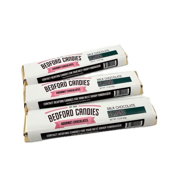 Bedford Candies Milk Chocolate Almond Bars