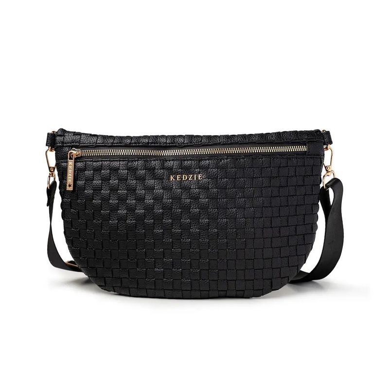 Kedzie Woven Purse-Black