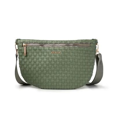 Kedzie Terrace Woven Crossbody-Green