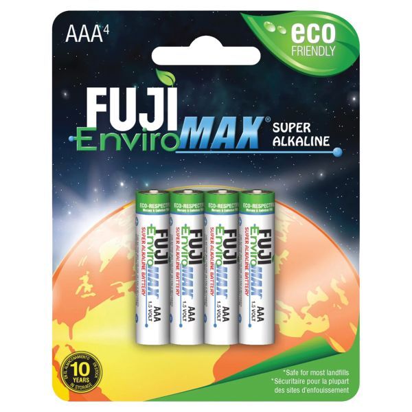 4-Pack Fuji Super Alkaline Batteries - Size AAA