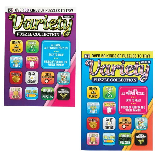 Variety Puzzles and Games Books