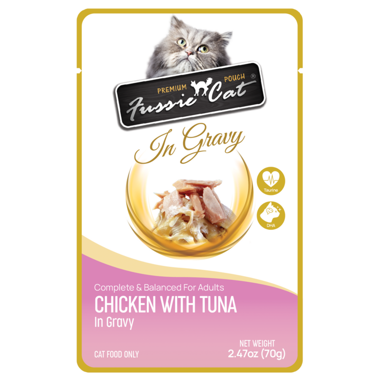 Premium Chicken with Tuna in Gravy Pouch 2.47 Oz