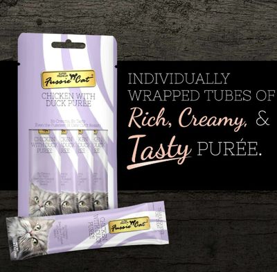 Fussie Cat Chicken w/ Duck in Goat Milk Puree 2 Oz